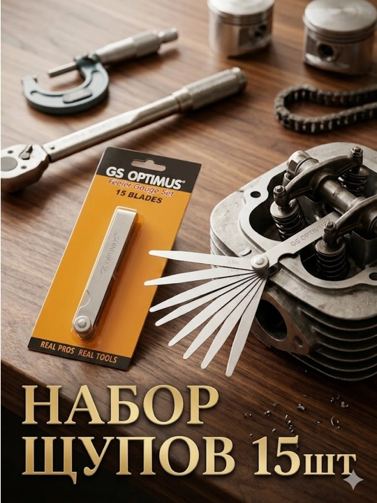 Набор измерительных щупов (15 пластин) - 