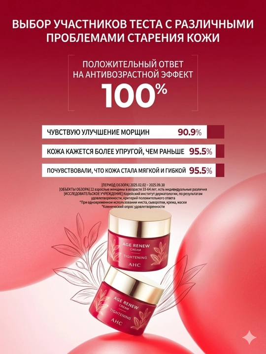 AHC Антивозрастной крем для лица с гибискусом лифтинг и упругость кожи, 50 м