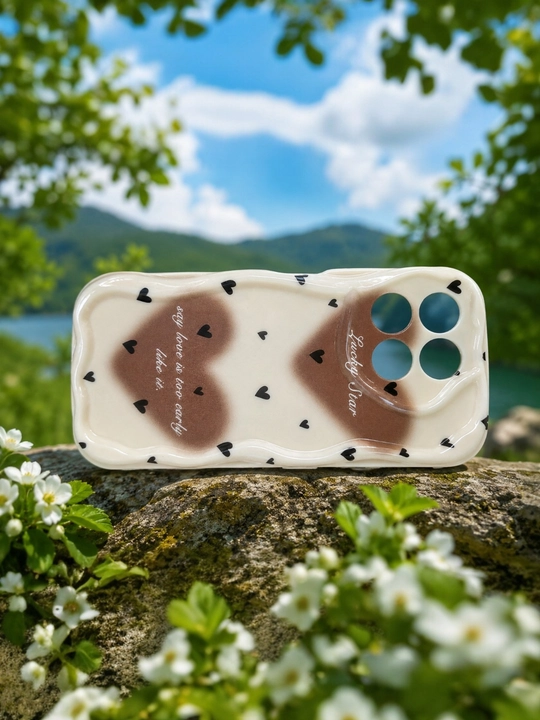 Honor X 7D smartfoni uchun g‘iloflar, gulli dizayn, romantik uslub, atirgullar bilan