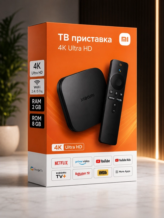 Xiaomi Mi TV Box S 2-avlod 4K Android TV medi - 