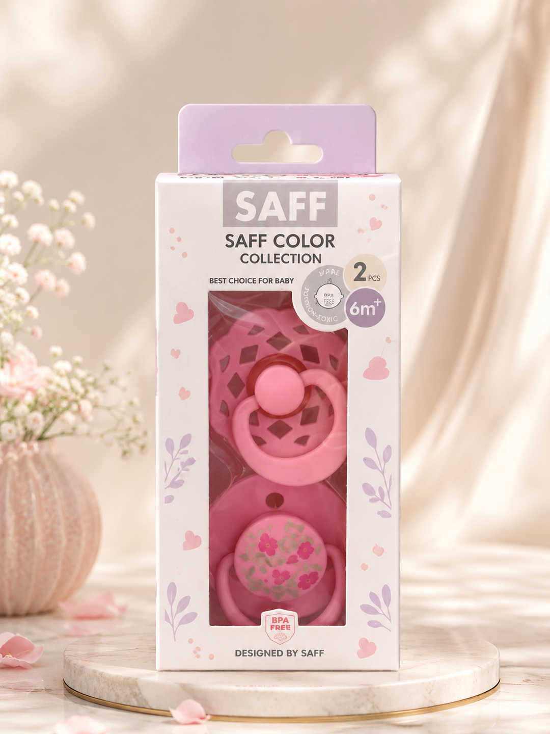 Chaqaloqlar uchun silikon yostiqchalar, 2 dona to‘plam, BPA FREE, yumshoq va xavfsiz - 