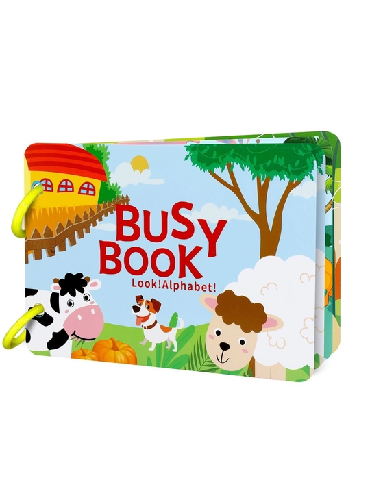 Rivojlantiruvchi Busy Book - ko‘p marta ishlatiladigan stikerli kitob, 3+ - 