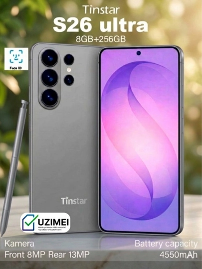 Смартфон S26 Ultra T666, 8 ГБ + 256 ГБ, аккумулятор 4550 мАч — APPLU-T666-CЕРМЕЛ