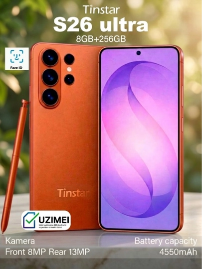 Смартфон S26 Ultra T666, 8 ГБ + 256 ГБ, аккумулятор 4550 мАч — APPLU-T666-ОРАНЖ