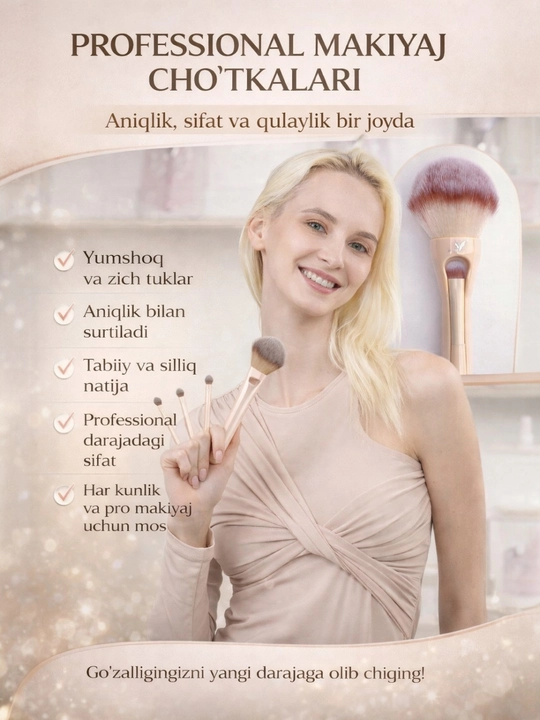 Makiyaj uchun cho'tka 4tasi 1da - 