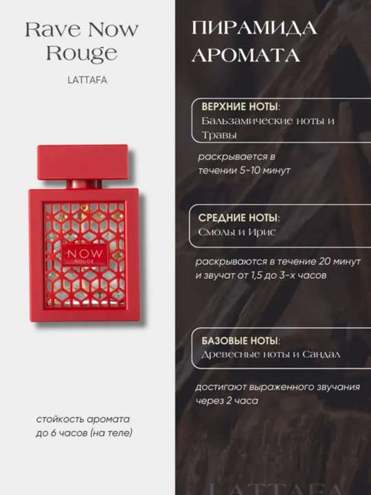 Erkaklar va ayollar uchun parfyumlangan suvi Now Rave, atir, rawe 100 ml
