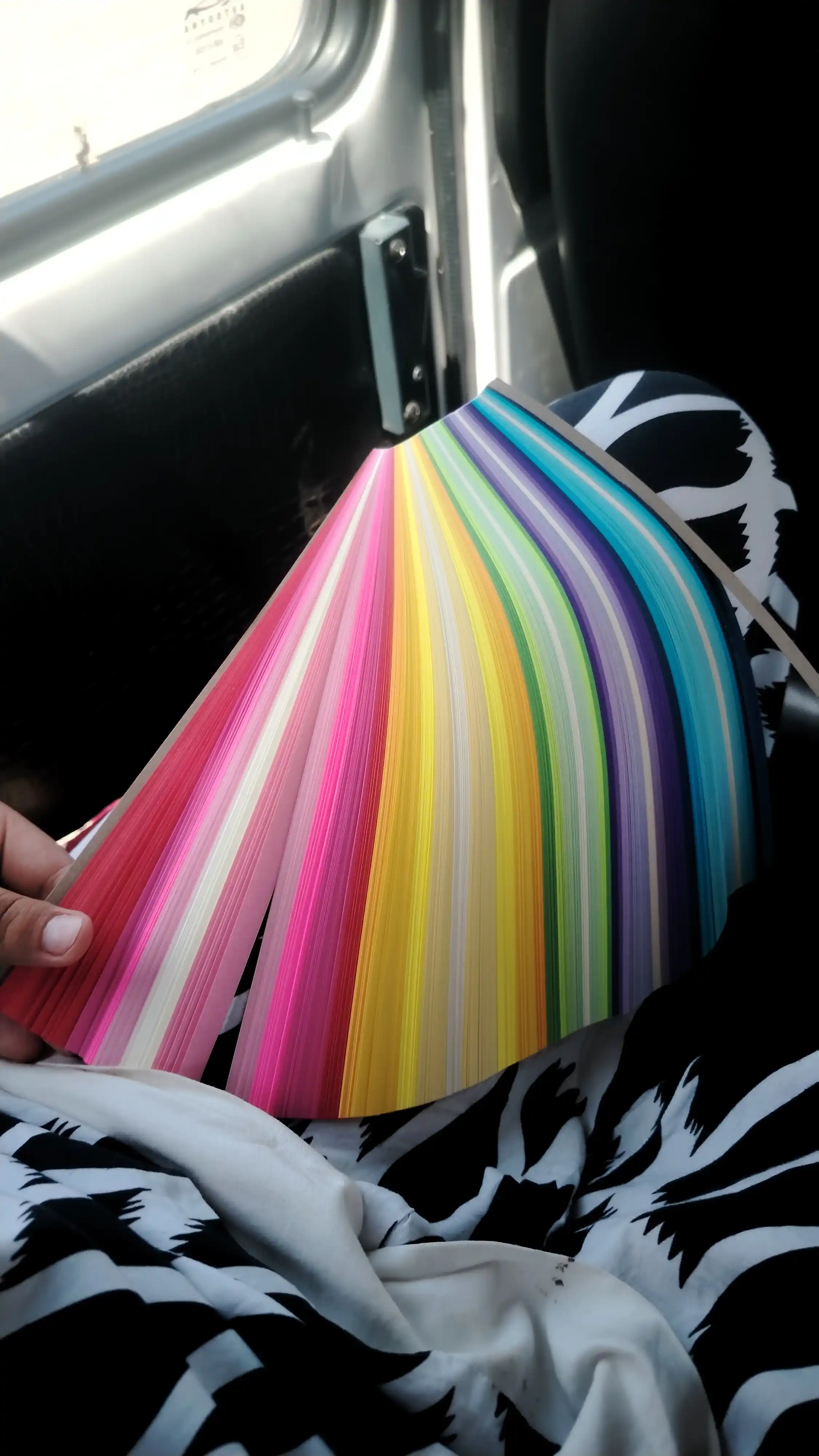 Rangli chiziqli kvilling qog'ozlari, 3D yulduzcha, origami
