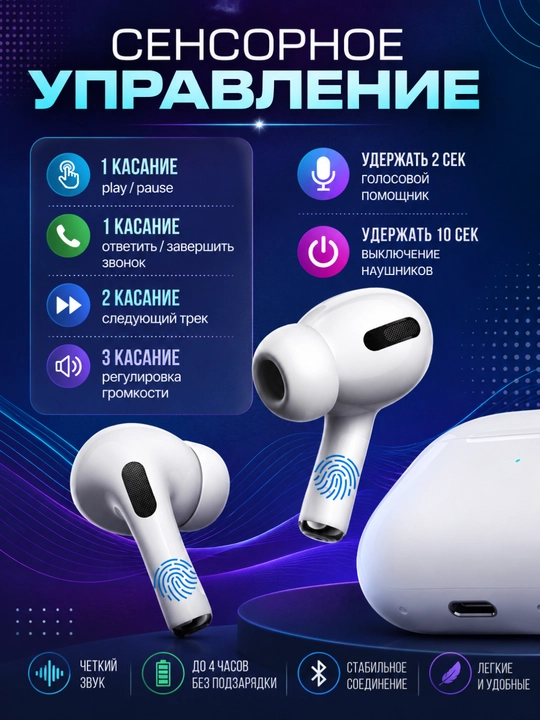 Simsiz Bluetooth Quloqchin TWS Sensorli HD Ovozli Naushnik