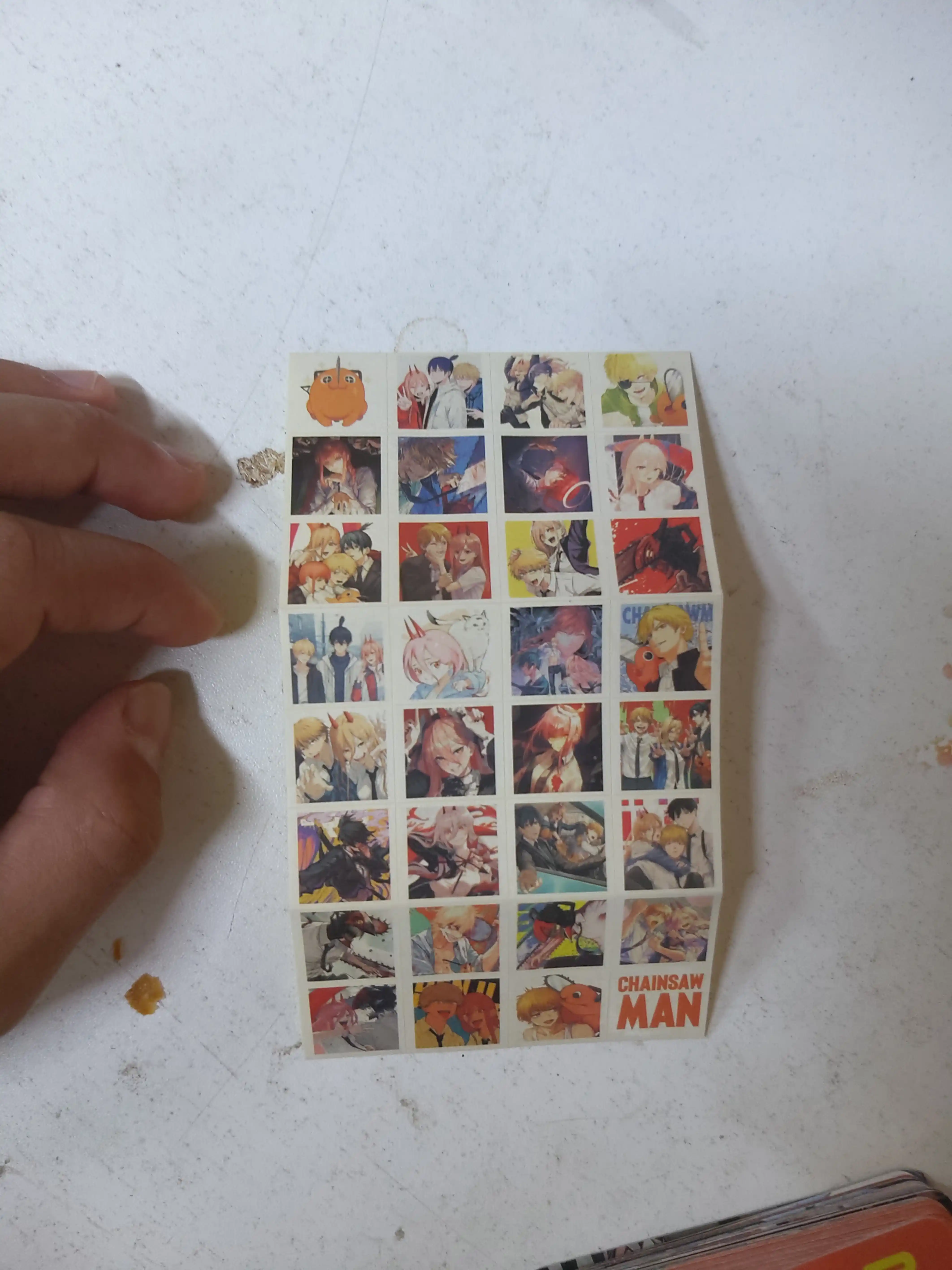 Lomo карты Аниме 60 шт + 32 стикера Genshin, One Piece, Jujutsu, Pokémon и др