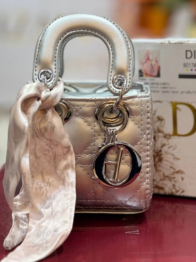 Женская мини-сумочка в стиле Dior — PARFE-DIIOR1-ЗОЛОТ
