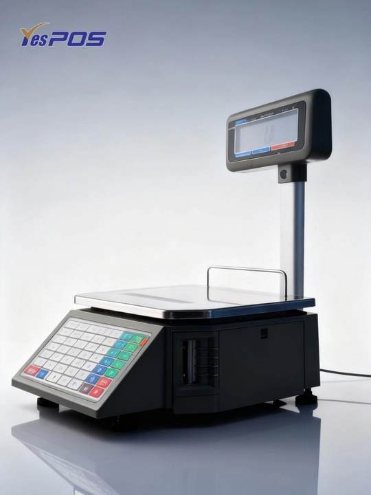 Dokon uchun Elektron Shtrix Tarozi 30 kg, Etiketka Printerli Tarozi