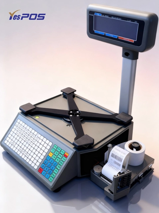 Dokon uchun Elektron Shtrix Tarozi 30 kg, Etiketka Printerli Tarozi