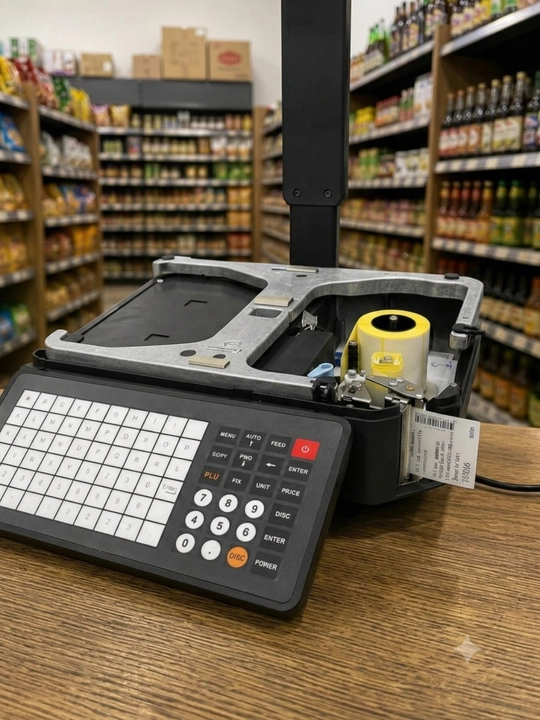 Dokon uchun Elektron Shtrix Tarozi 30 kg, Etiketka Printerli Tarozi