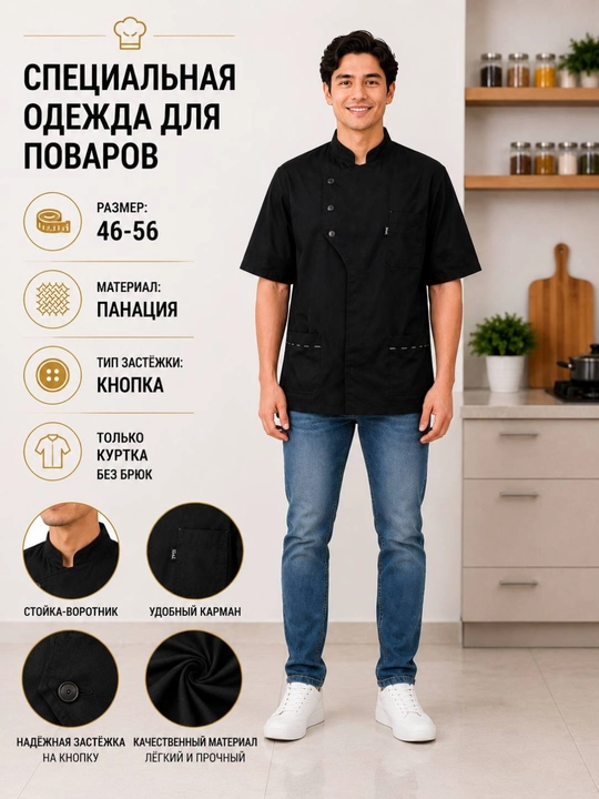 Костюм повара, униформа повара, специальная одежда повара для мужчин и женщин