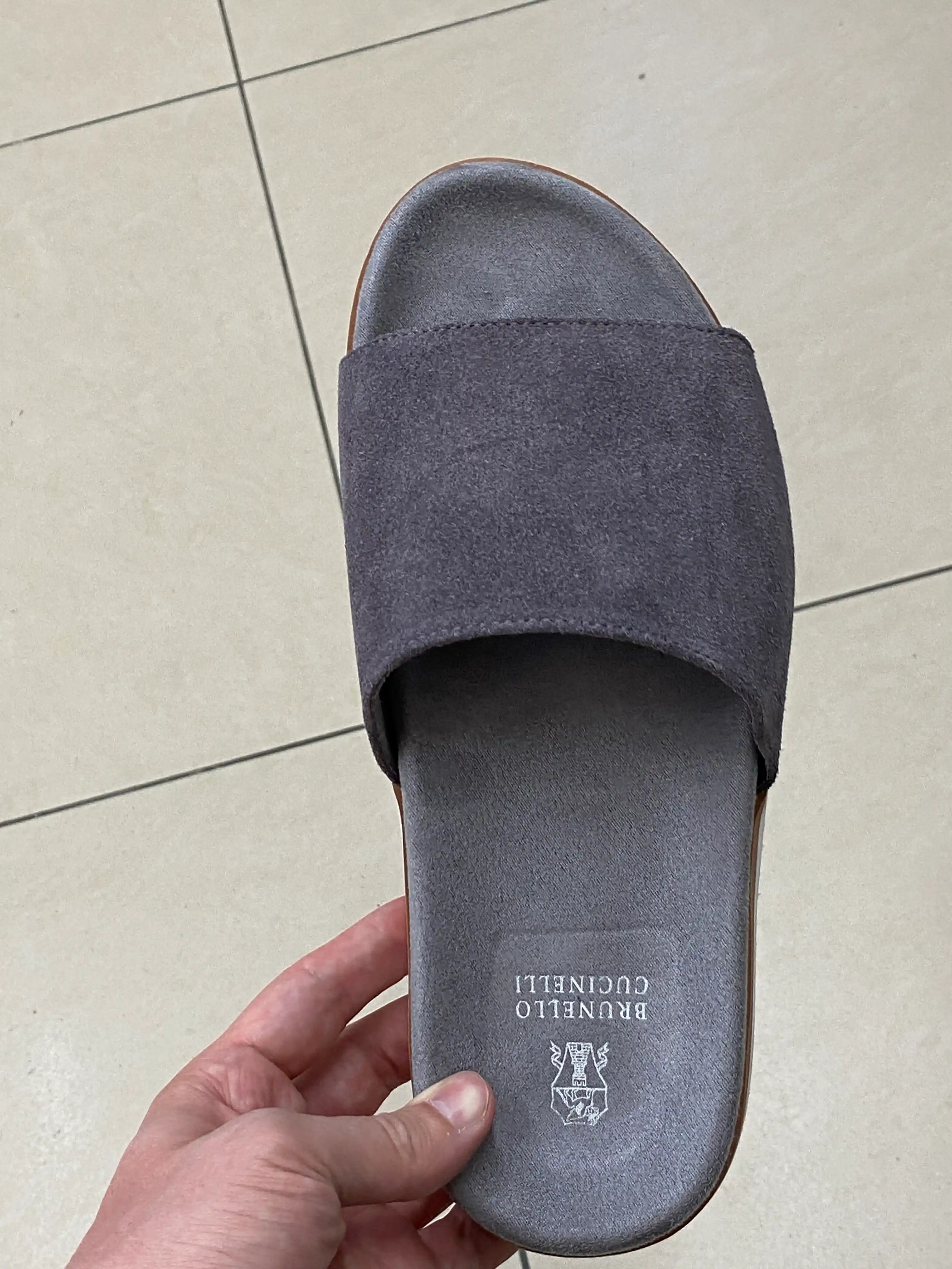 Мужские шлепанцы Brunello Cucinelli, легкие и удобные