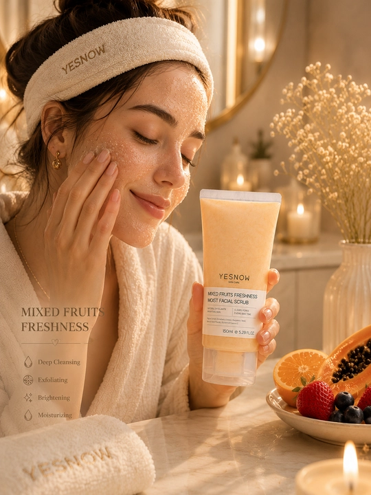 YESNOW Mixed Fruits Freshness Moist Facial Scrub, 150 ml