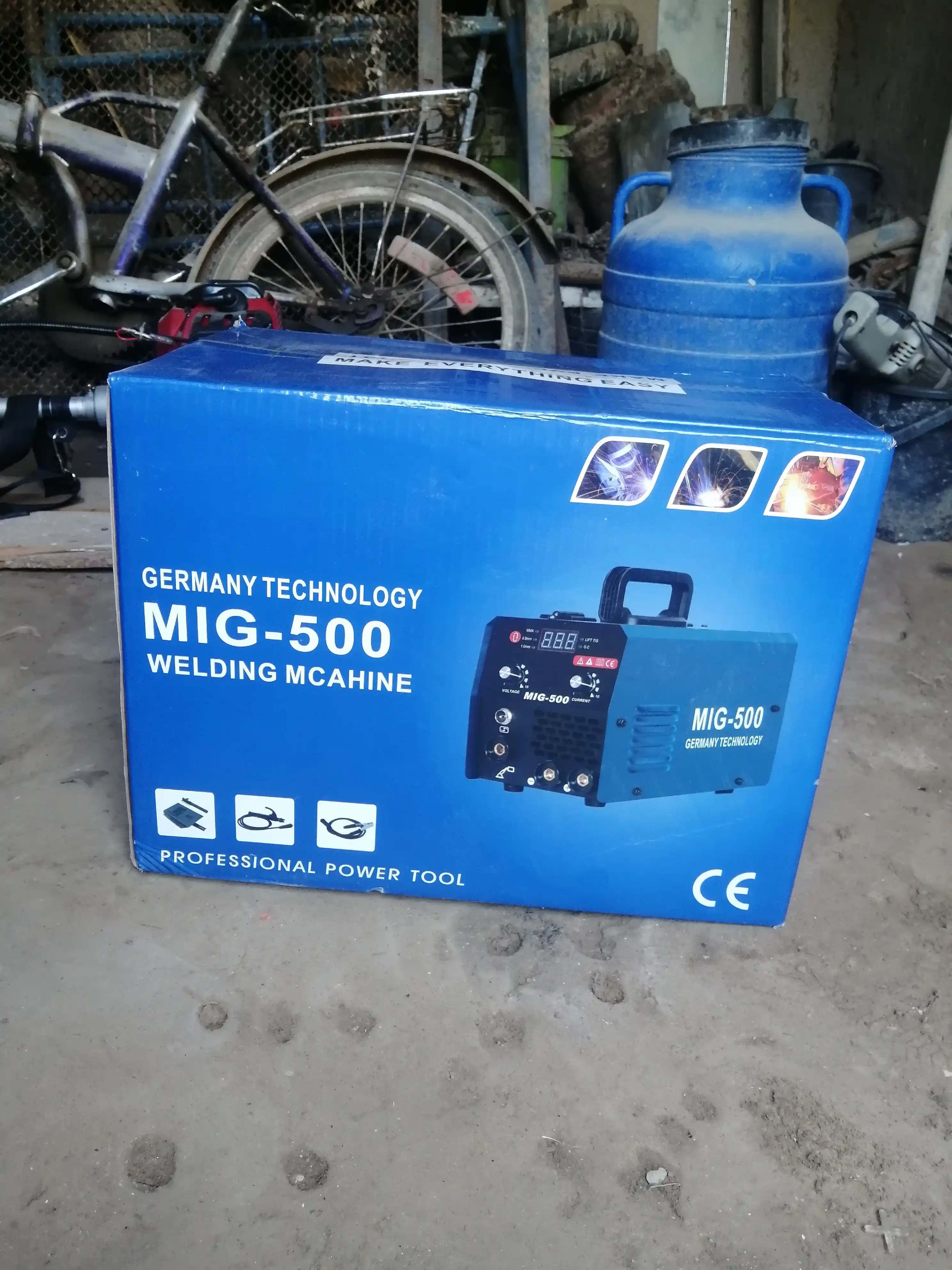 Payvandlash mashinasi, yarim avtomatik, gazsiz, MIG-500, invertor