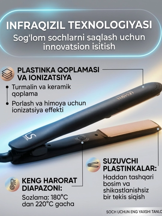 Professional soch to‘g‘rilagich dazmol Lesasha LS1524, Tailand mahsuloti