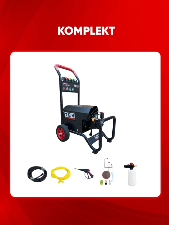 Мойка высокого давления TEH TPW4280, 2800 Вт, 110 бар, 880 л/час, 220 В