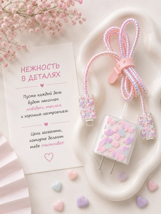 Чехол для зарядного устройства iPhone, защита кабеля, адаптер 18W/20W/40W - 