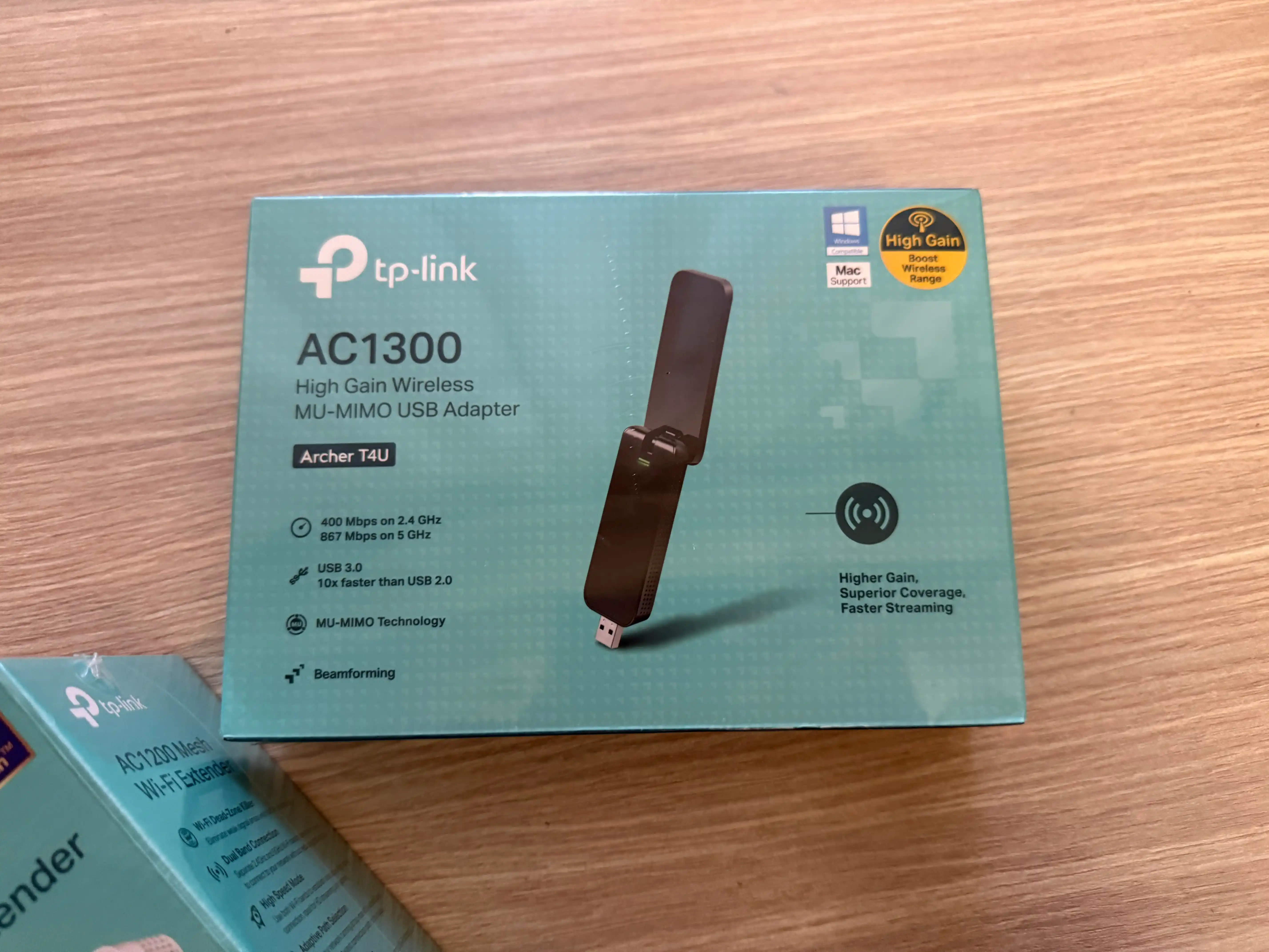Двух диапазонный USB адаптер с поддержкой WiFi, Archer T4U