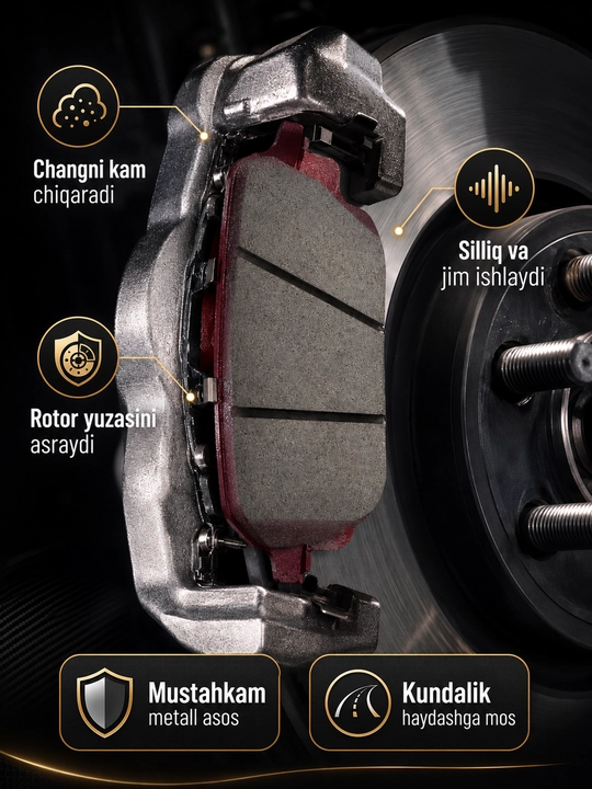 Тормозные колодки HARDRON для машин Spark/Nexia/Lacetti/Cobalt/Equinox/Orlando/Tracker