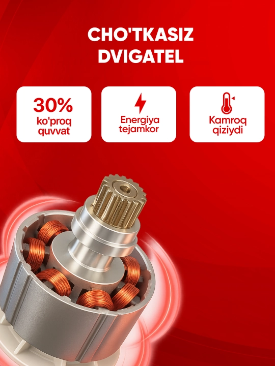 Гайковерт TEH LW600N Бесщеточный, 600 Нм, 2700 об/мин, 20В 4.0 Ah