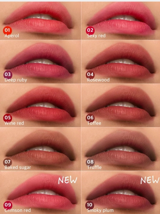 Тинт для губ, Lip Tint Aqua Gel, 01, 02, 03, 04, 05, 06 долго держатся на губах