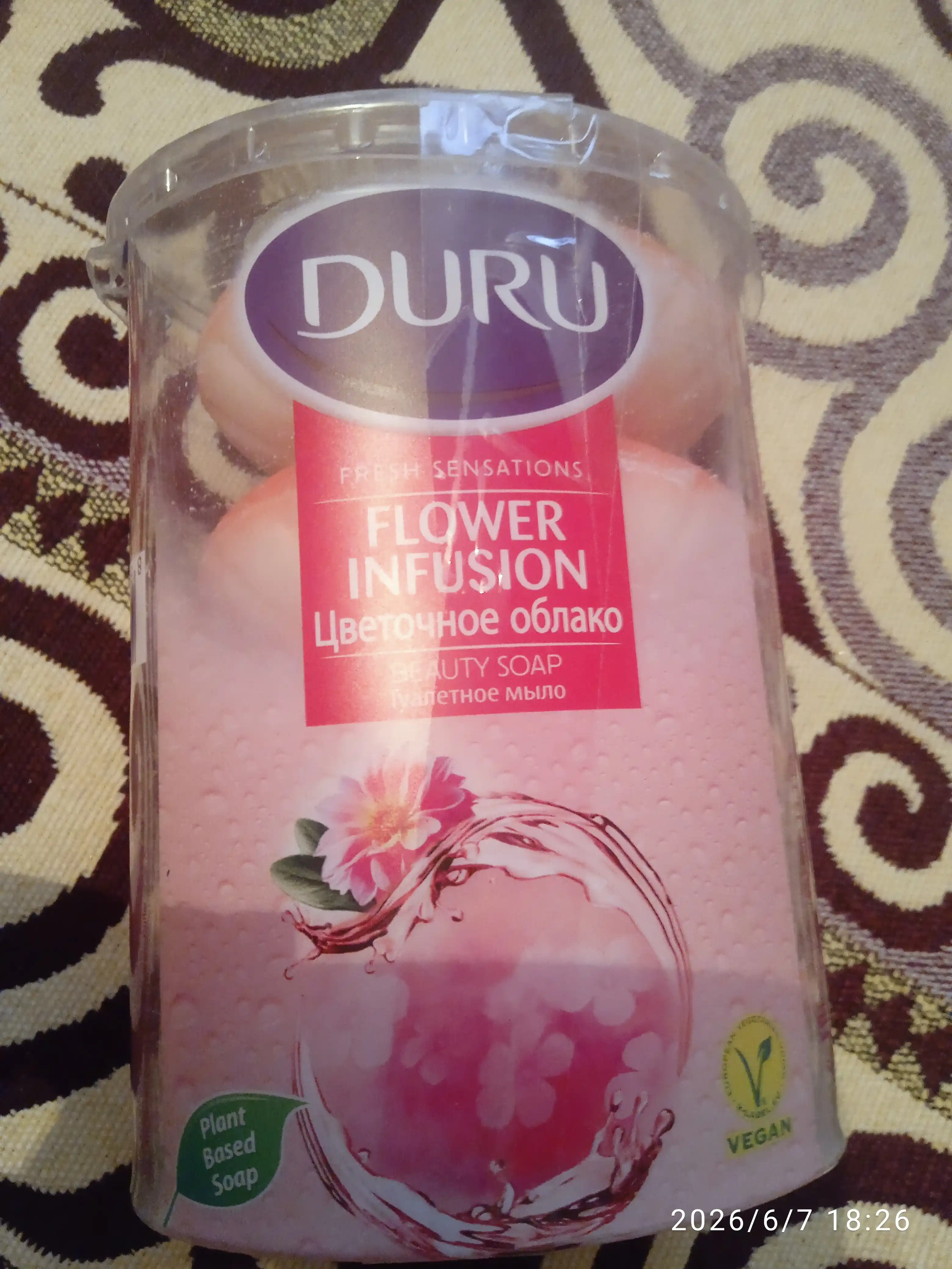 Sovun Duru Fresh Sensations Gul buluti, 4 dona, 400 gr