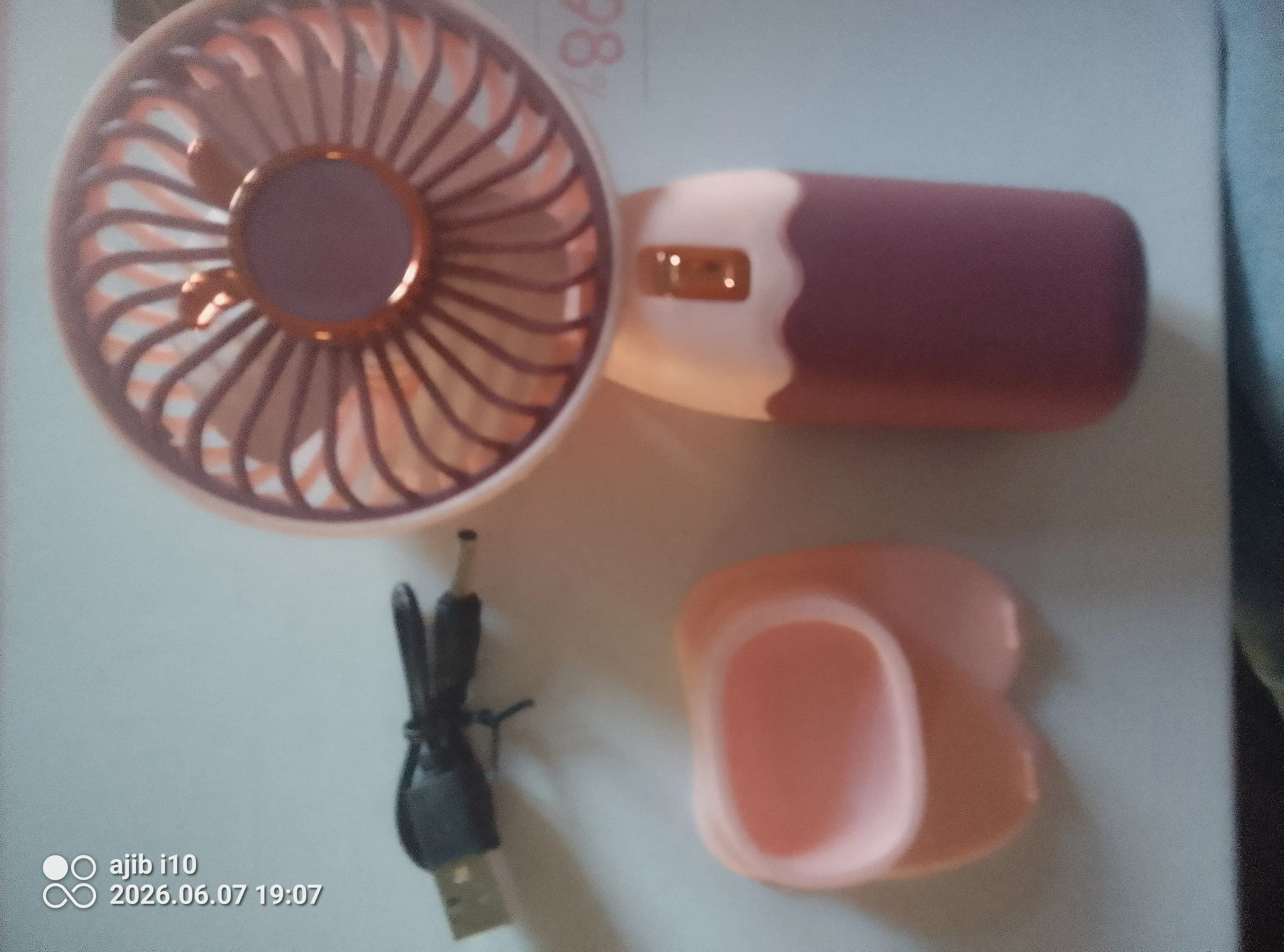 Mini qo'l ventilyatori, ish stoli uchun, USB portativ