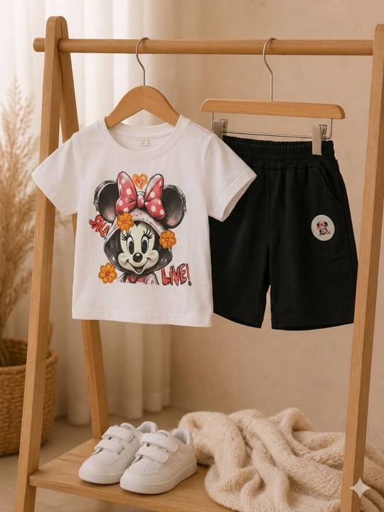 Комплект для девочек Minnie Mouse футболка и шорты - 