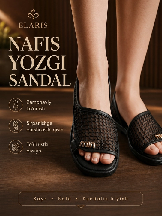 Qizlar va ayollar uchun bosonojkalar, bahor-yoz-kuz, 36-40, zamonaviy, qulay, ELARIS