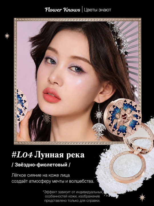 Flower Knows Серия Little Angel Рельефный Хайлайтер — Естественное Сияние и Объём