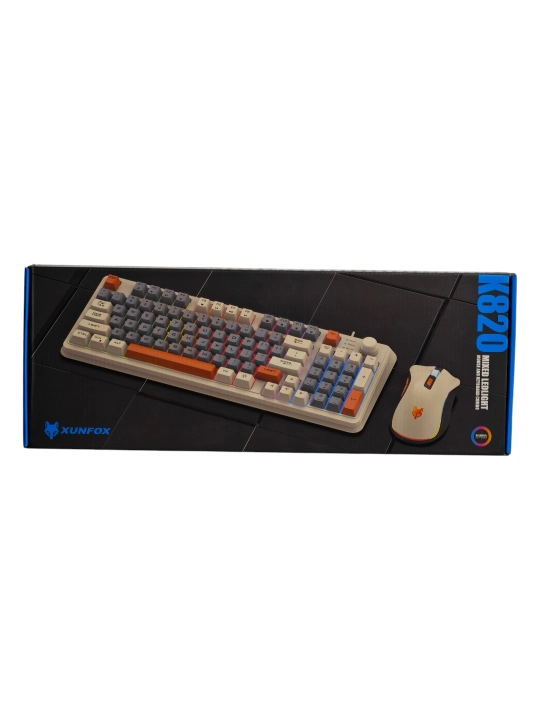 Mahsulot nomi: XUNFOX K820 – Premium Gaming Combo (Klaviatura + Sichqoncha) - 