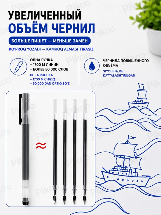 Гелевые ручки 3 цвета, быстро сохнут, для экзаменов, 1700 м линии
