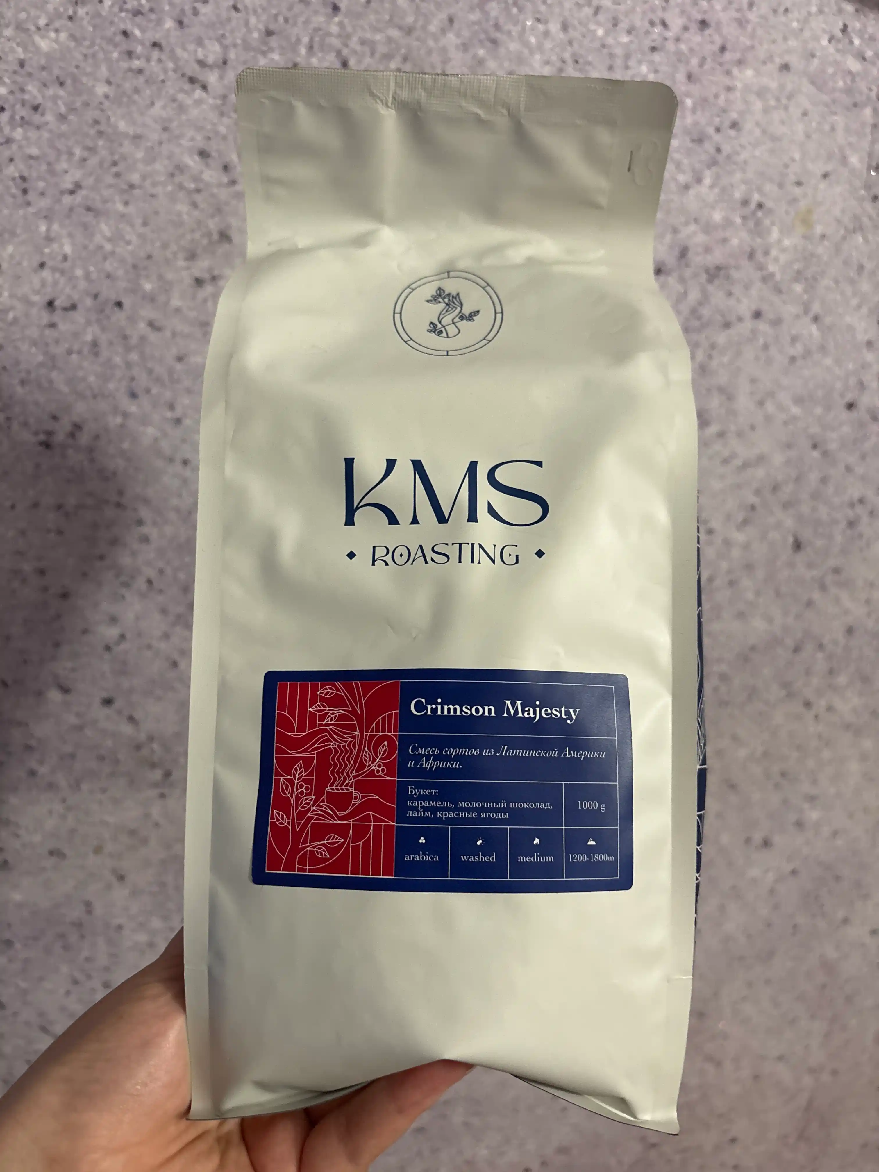 Qahva donali KMS Crimson Majesty, 1 kg