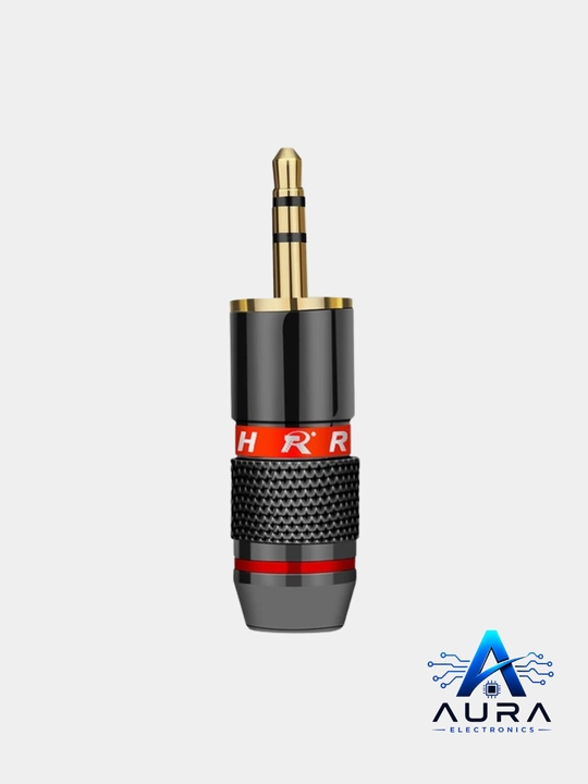 3.5 мм TRS 3 pin аудио штекер под пайку, металлический mini jack, 1,2,4 шт, красный-черный