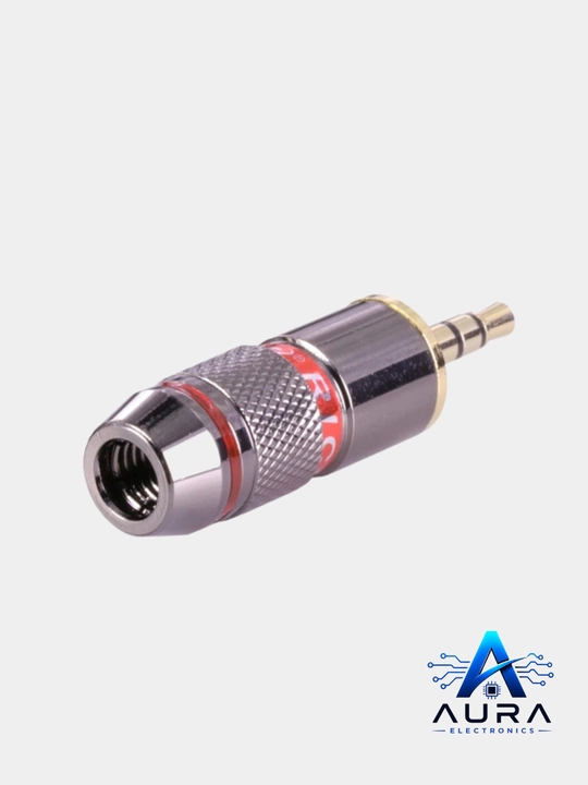 3.5 мм TRS 3 pin аудио штекер под пайку, металлический mini jack, 1,2,4 шт, красный-черный