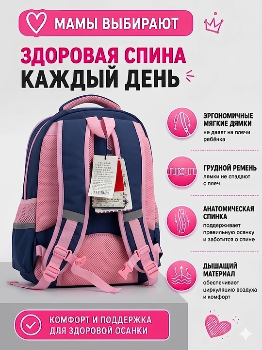 1-4 sinf o'g'il va qiz bolalar uchun ortopedik maktab ryukzagi. maktab uchun sumka rugzak