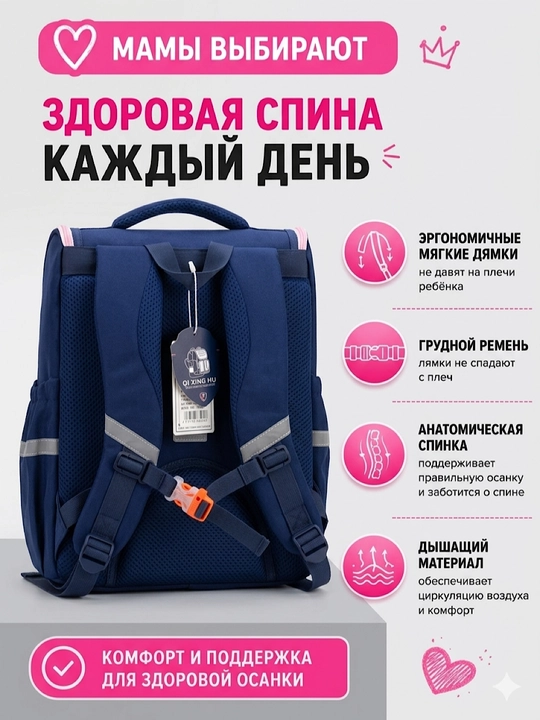 1-4 sinf o'g'il va qiz bolalar uchun ortopedik maktab ryukzagi. maktab uchun sumka rugzak