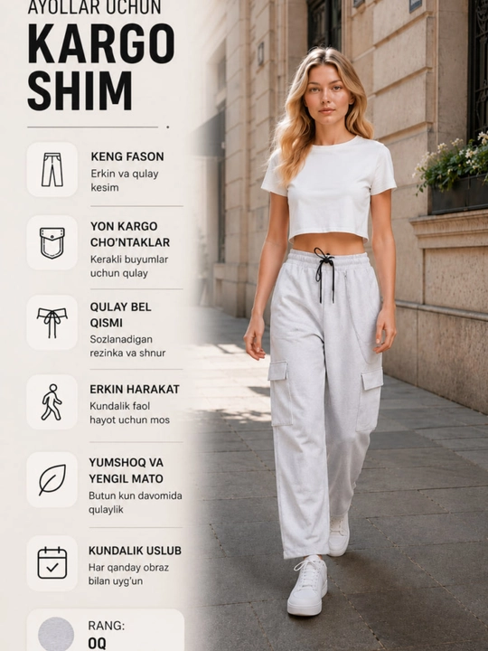 Ayollar kargo shimlari, ayollar uchun sport shimlar, bahor uchun kargo shimlar ayollar ga - 