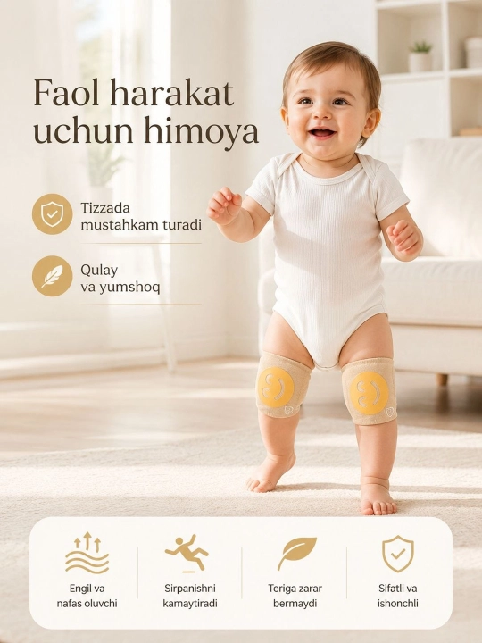 Наколенники для малышей, защита колен при ползании, мягкие knee pads