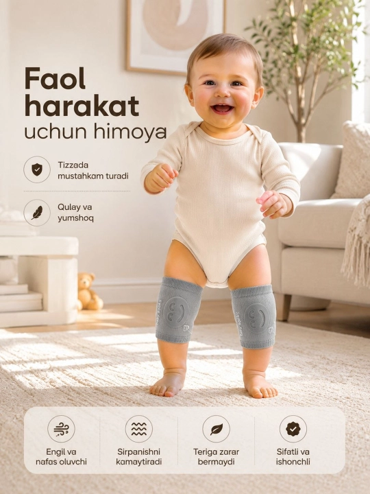 Наколенники для малышей, защита колен при ползании, мягкие knee pads
