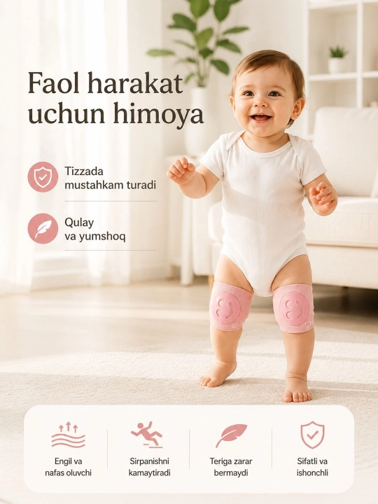 Наколенники для малышей, защита колен при ползании, мягкие knee pads