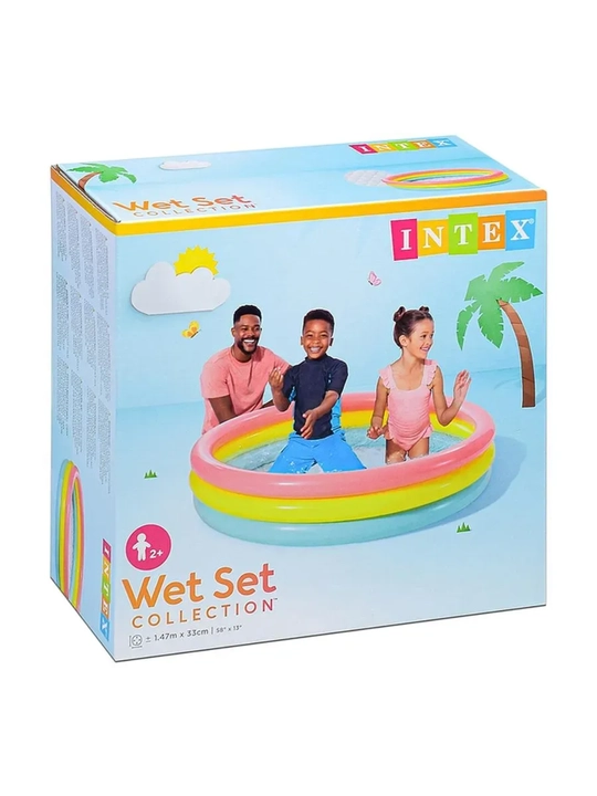 Надувные бассейны Intex-"Wet Set" круглые для дачи и двора всех размеров