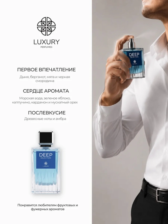 Мужской парфюм Luxury Perfumes Deep Selection, По мотивам Blue Seduction Antonio Banderas