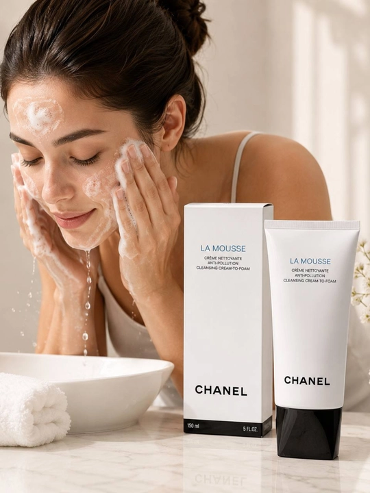 CHANEL LA MOUSSE очищающий крем-пенка для умывания лица 150 мл для всех типов кожи