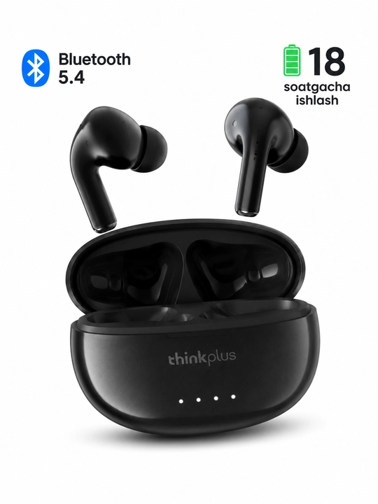 Lenovo LP5pro TWS simsiz quloqchinlar mikrofon bilan, bluetooth sport naushnik - 