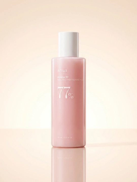 Anua Peach 77 Niacin Conditioning Milk - увлажняющая эмульсия лица с ниацинамидом, 150 мл
