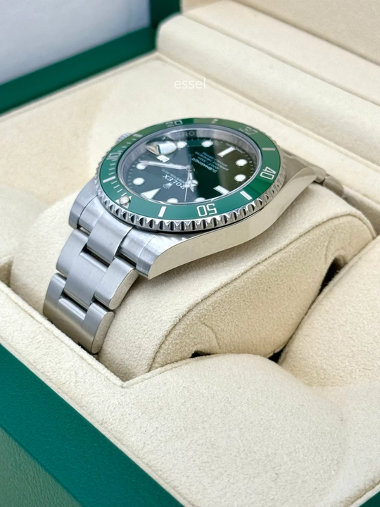 Erkaklar uchun Rolex Submariner qo‘l soati, sapfir shisha va metall bilaguzuk bilan